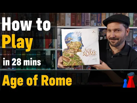 How to play Age of Rome boardgame - Full teach + Visuals - Peaky Boardgamer