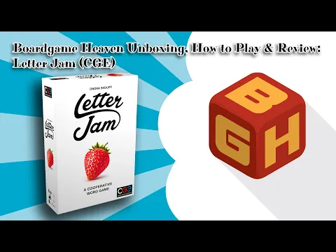 Boardgame Heaven Unboxing, How To Play & Review 121: Letter Jam (Czech Games Edition)