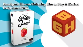 Boardgame Heaven Unboxing, How To Play & Review 121: Letter Jam (Czech Games Edition)