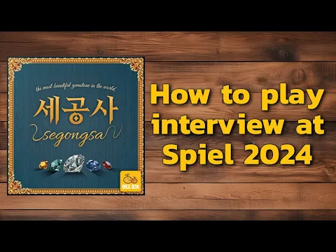 SEGONGSA how-to-play interview at Spiel 2025