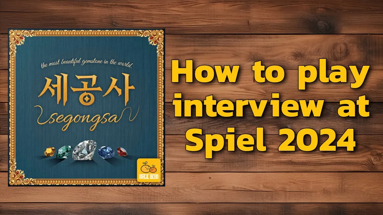 SEGONGSA how-to-play interview at Spiel 2025