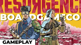 Resurgence - An Amazing Bag Building Euro - 3 Player Gameplay with @BoardGameCo
