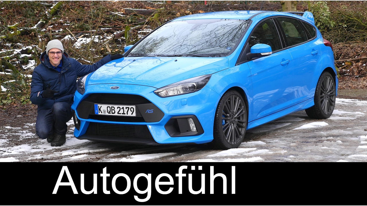 Ford Focus RS FULL REVIEW Autobahn high speed test driven 350 hp Nitrous Blue 2017/2018