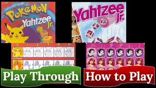Yahtzee Jr:. Pokemon & Disney Princess - How to Play & Play Through