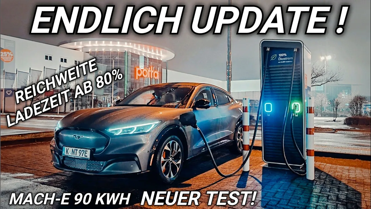 Mustang MachE Update 01/22!  Mehr Ladespeed & Reichweite? Elektroauto Autobahn #elektroauto