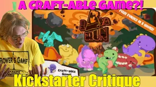 Lava Run - The Craft-Able Dinosaur Game - BackerKit! -Kickstarter Critique Review