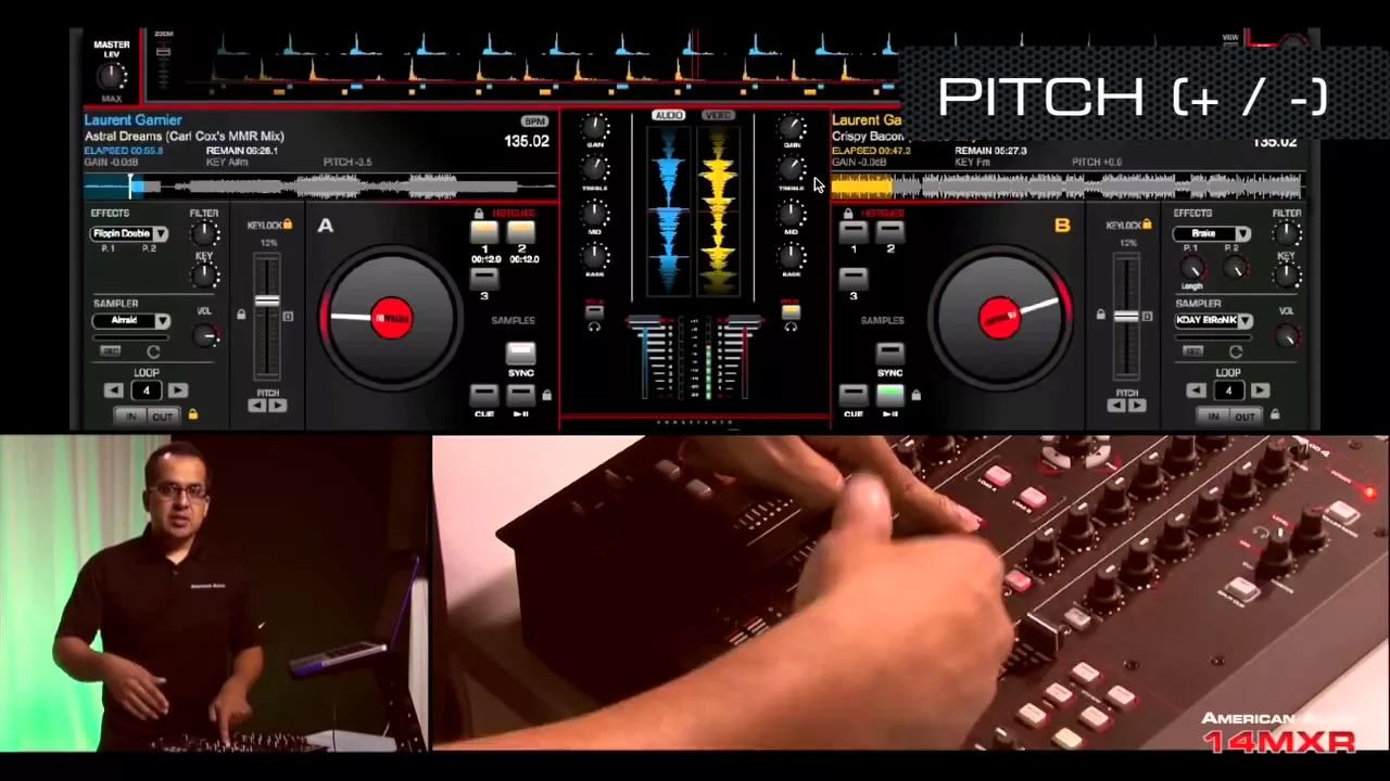 Product video thumbnail for American Audio 14 MXR 4 Channel MIDILOG DJ Mixer