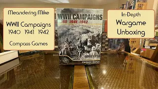 Unboxing WWII Campaigns 1940 1941 1942 from Compass Games
