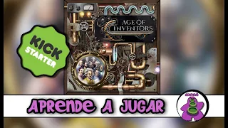 Age of Inventors -  KICKSTARTER - Cómo se juega - TUTORIAL - Juego de Mesa