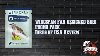 Wingspan Fan Designed Bird Promo Pack Review | Birds of USA Expansion Overview