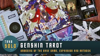 🇬🇧 Genshin Tarot | unboxing of the base game, expansion and artbook