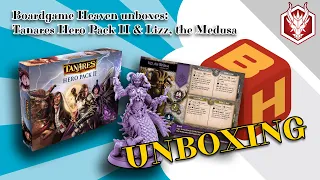 Boardgame Heaven Unboxing 190: Tanares Adventures Hero Pack II & Medusa (Dragori Games)