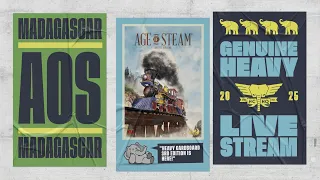 1st Broadcast at HCHQ 3.0! Age of Steam - Madagascar - 4p by Heavy Cardboard