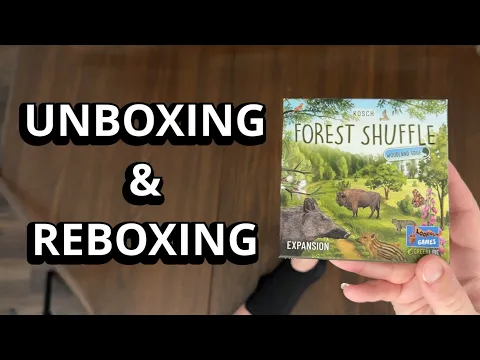 Forest Shuffle: Woodland Edge Expansion - What's in the box? - Card Game Unboxing and Reboxing