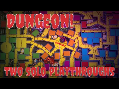 Dungeon! board game 2 solo playthroughs
