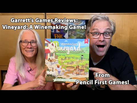 Make Wine With The Help of Friends! Garrett's Games Reviews Vineyard from Pencil First Games