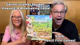Make Wine With The Help of Friends! Garrett's Games Reviews Vineyard from Pencil First Games