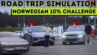 New Nordic 10% Challenge! Tesla Model Y vs XPENG G6 vs Skoda Enyaq Coupe RS