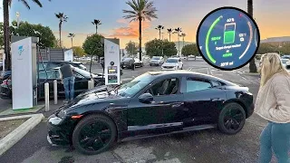 Insane Porsche Charging Performance! New Taycan Facelift Charging Test & Comparison