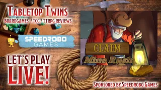 [TABLETOP TWINS] Reviewing Speedrobo Games' Claim Mine Rush (Yuki & Yuna | Twin Vtubers)