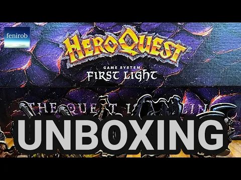 HeroQuest: First Light Board Game | Unboxing (No Talking)