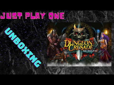 Dungeon Crusade. Book 1: Genesis of Evil. Unboxing.