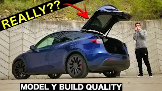 You WON'T BELIEVE how many PROBLEMS we found on this Tesla Model Y! | Early Build Quality Review