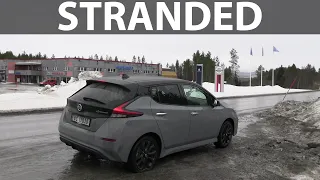 Live streaming from stranded Leaf 62 kWh on 3000 km road trip