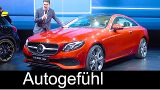 Mercedes E-Class Coupé E-Klasse Premiere REVIEW new neu 2018 - Autogefühl