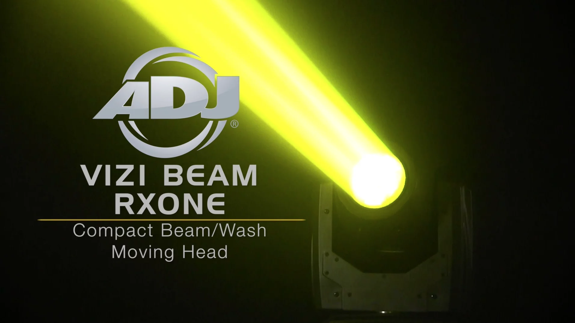 Product video thumbnail for ADJ American DJ Vizi Beam RXONE 1R DMX Moving Head Light