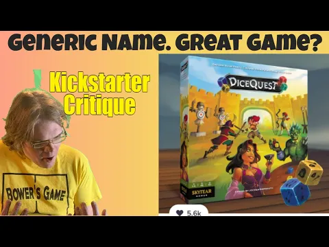 Dicequest (B+) From The Super Fantasy Brawl Designer!- Kickstarter Critique Review