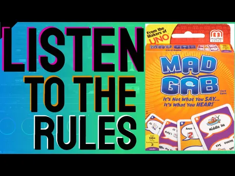 Listen To The Rules Of Mad Gab
