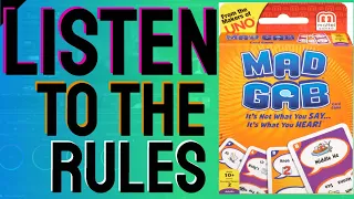 Listen To The Rules Of Mad Gab