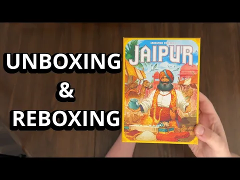 Jaipur - Family Game Unboxing & Reboxing - What's in the Box?