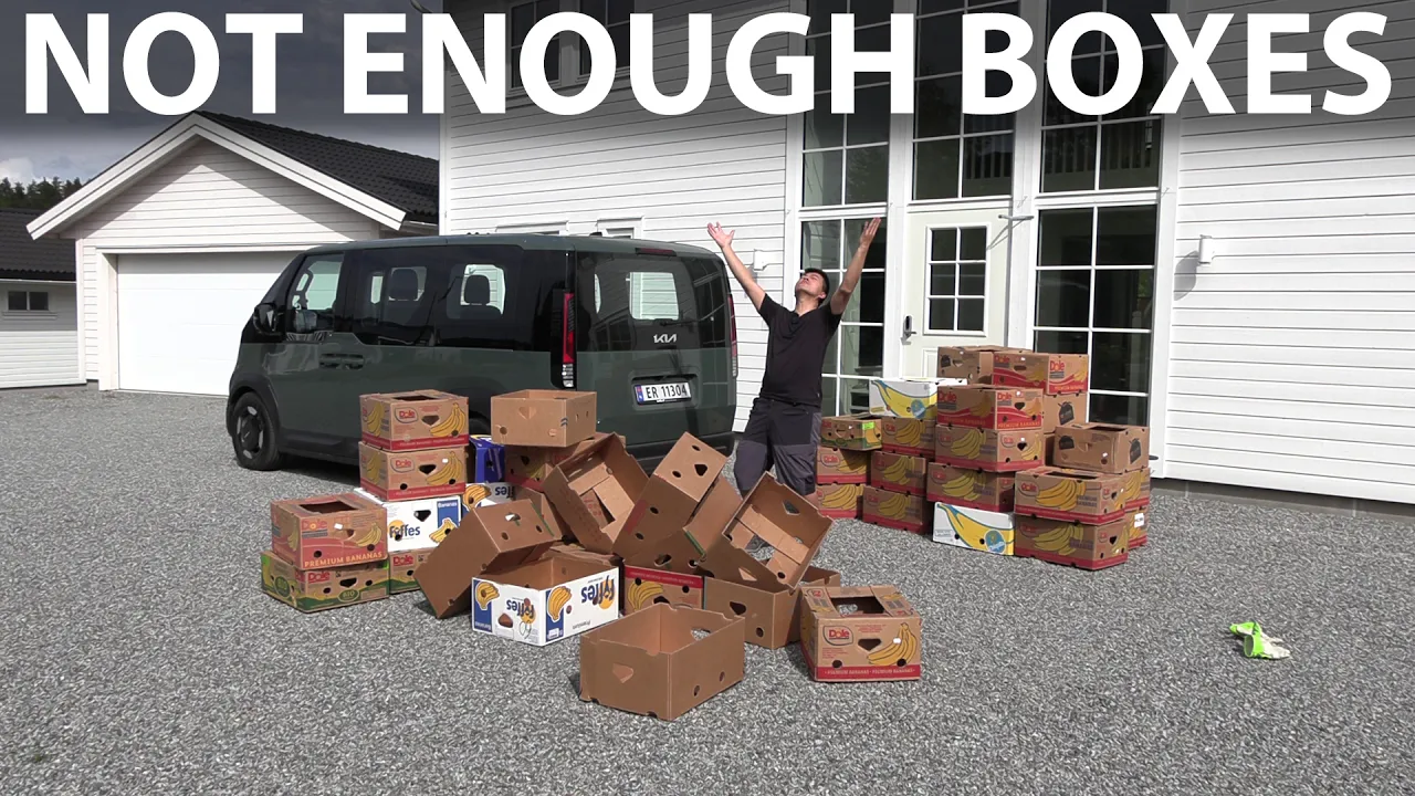 Kia PV5 Passenger banana box test