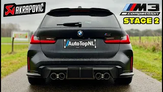 BMW M3 Touring G81 *FULL AKRAPOVIC* & MHD STAGE 2 // REVIEW