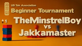 Live Commentary - 2022 Q2 Beginner Tak Tournament PLAYOFFS - TheMinstrelBoy vs Jakkamaster - Game 1