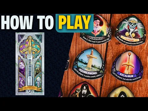 Excalibur | How to Play | Learn to Play in 6 Minutes! | A Party Board Game of Wits and Trickery!