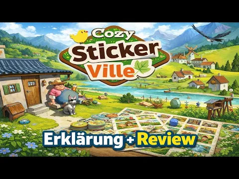 Cozy Stickerville | Erklärung & Review | Das gemütlichste Brettspiel des Jahres? | Spiele-Bombe