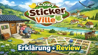 Cozy Stickerville | Erklärung & Review | Das gemütlichste Brettspiel des Jahres? | Spiele-Bombe