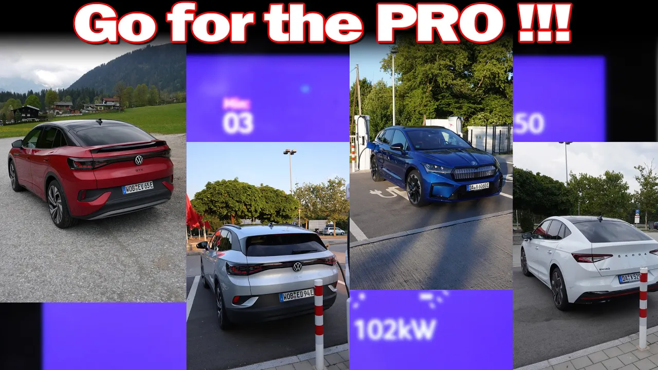 VW Id.4/5 GTX, Enyaq Coupe RS charging curve with 3.0 is worse than the Id.4/5 Pro, Enyaq iV80