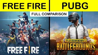 PUBG vs Free Fire Full Game Comparison UNBIASED in Hindi 2021 | PUBG mobile vs Free Fire Comparison