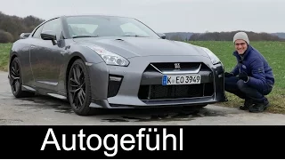 Autobahn Godzilla: Nissan GT-R FULL REVIEW test driven Facelift 570 hp Launch Control Acceleration