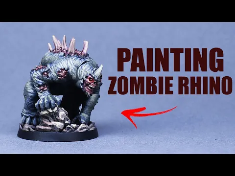 How To Paint Zombie Rhino - Marvel Zombies