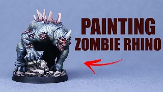 How To Paint Zombie Rhino - Marvel Zombies