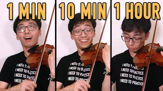 LEARNING A NEW PIECE IN 1 MINUTE, 10 MINUTES AND 1 HOUR!