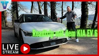 900km Roadtrip nach DE - Rückreise - KIA EV6 Edition 24  (77,4kwh RWD 19 Zoll) | Vision E Drive LIVE