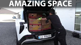 Hongqi E-HS7 banana box test