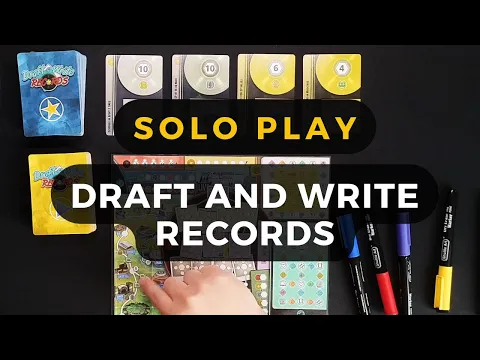 Draft and Write Records Solo Playthrough | DaniCha