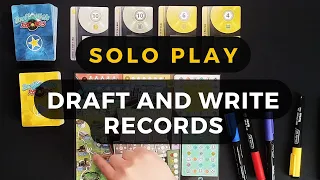 Draft and Write Records Solo Playthrough | DaniCha